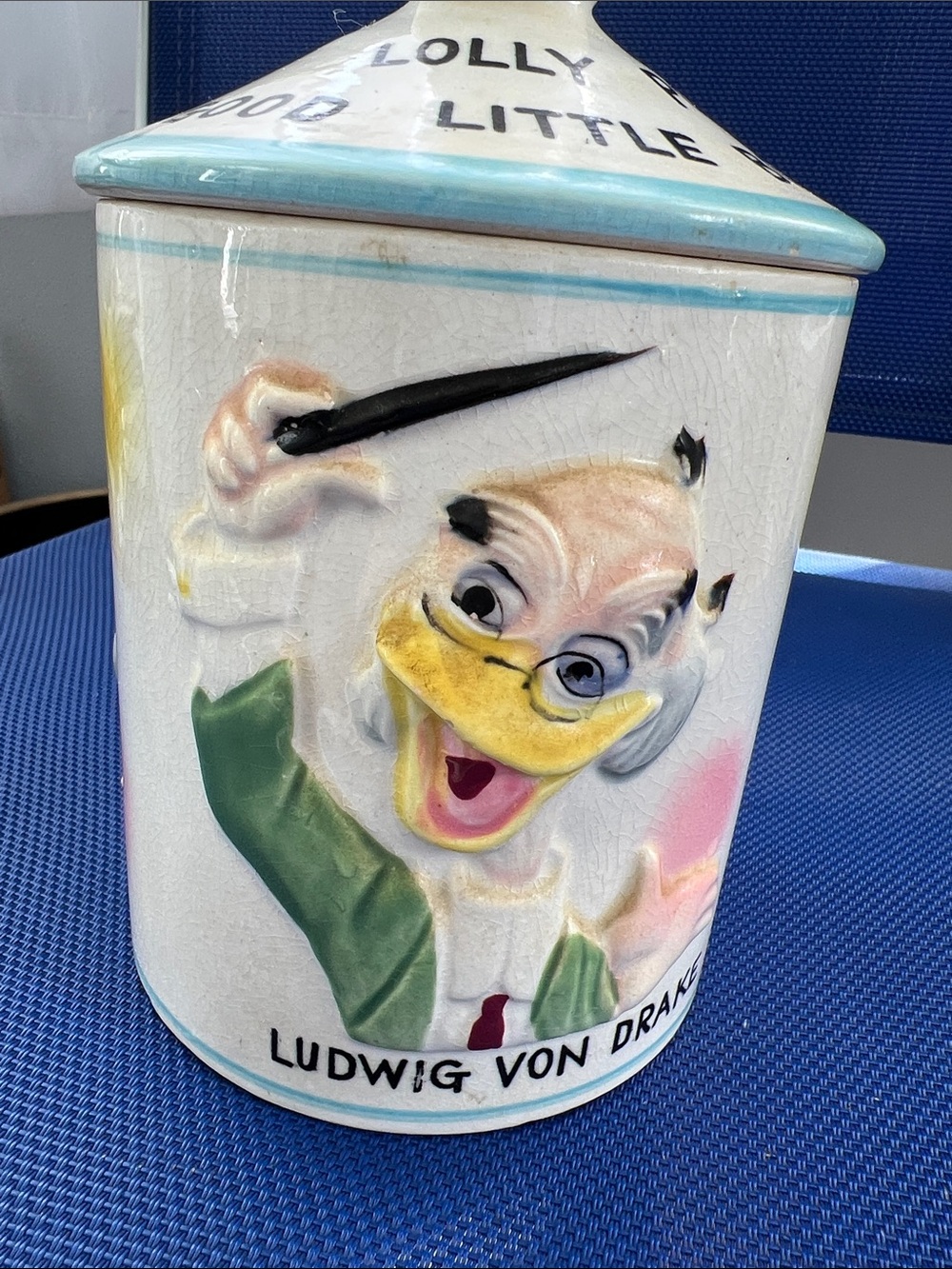 Vintage 1961 Disney Mickey Mouse Lollipop Cookie Jar Dan Brechner